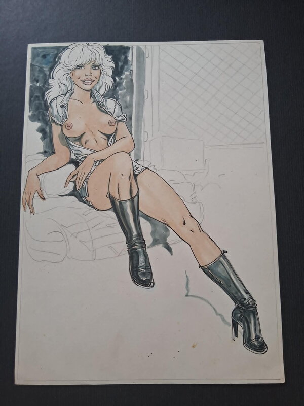 Sexy pinup par Malik - Illustration originale