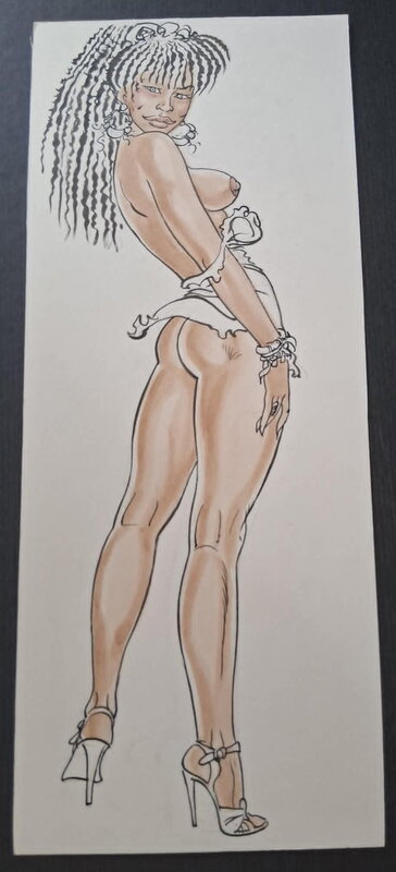 Malik, Sexy pinup - Archie Cash - Original Illustration