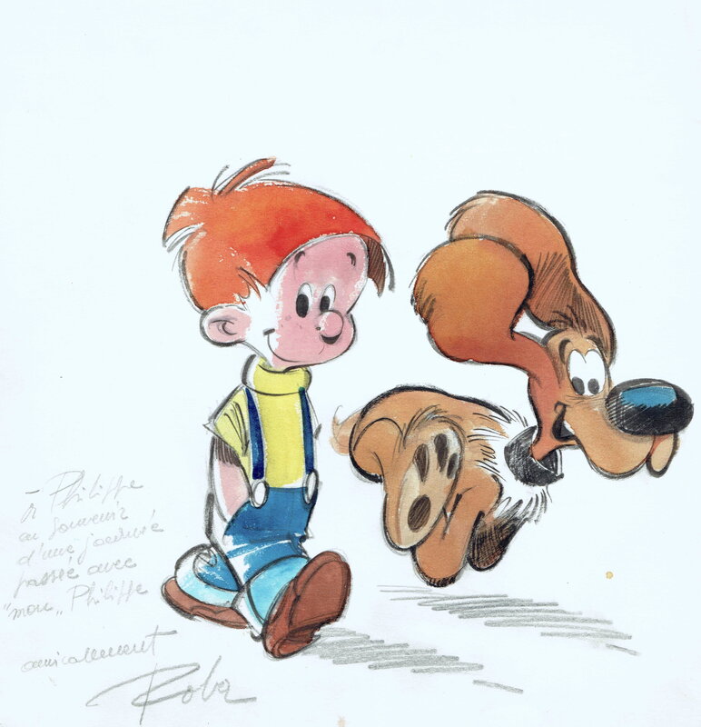 For sale - Jean Roba, 1960's - Boule et Bill - Original Illustration