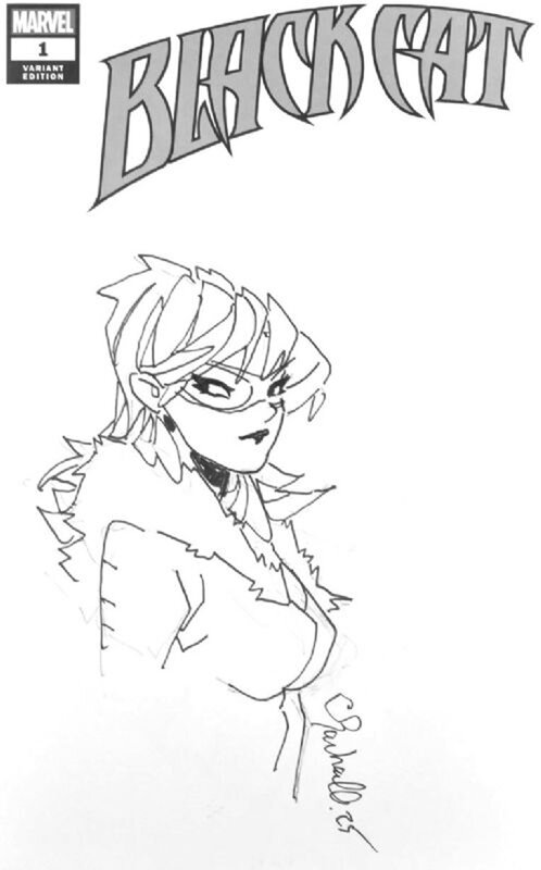 Black Cat par Chris Bachalo - Couverture originale