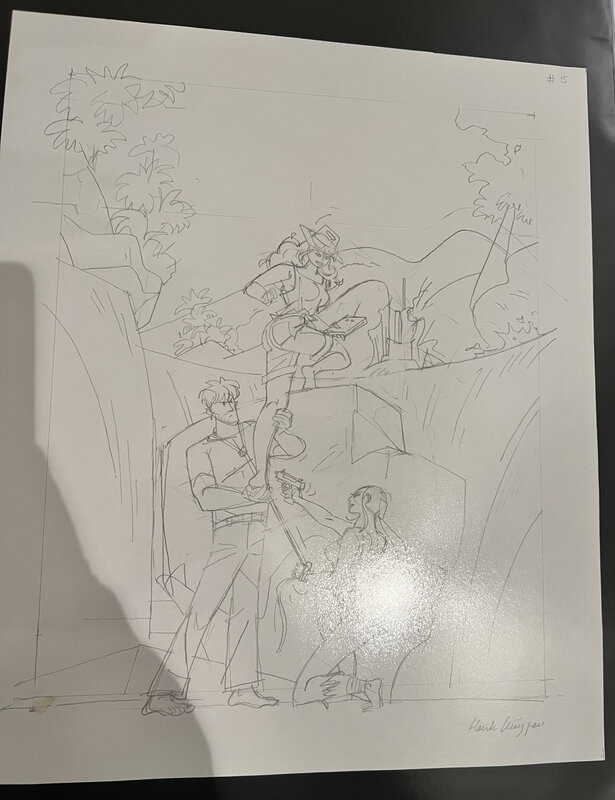 Henk Kuijpers, Alternatieve cover Ogen van de roerganger - Planche originale