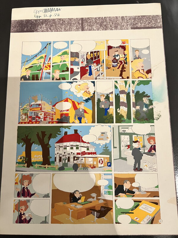 Henk Kuijpers, Inkleuring van Franka Meesterwerk - Comic Strip