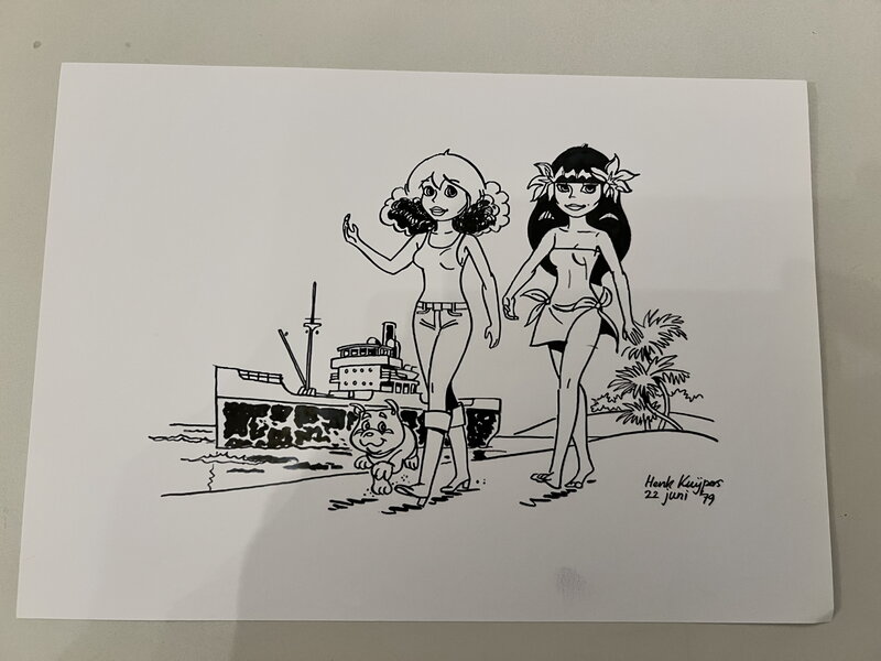 Henk Kuijpers, Leuke dedicatie van Franka - Planche originale