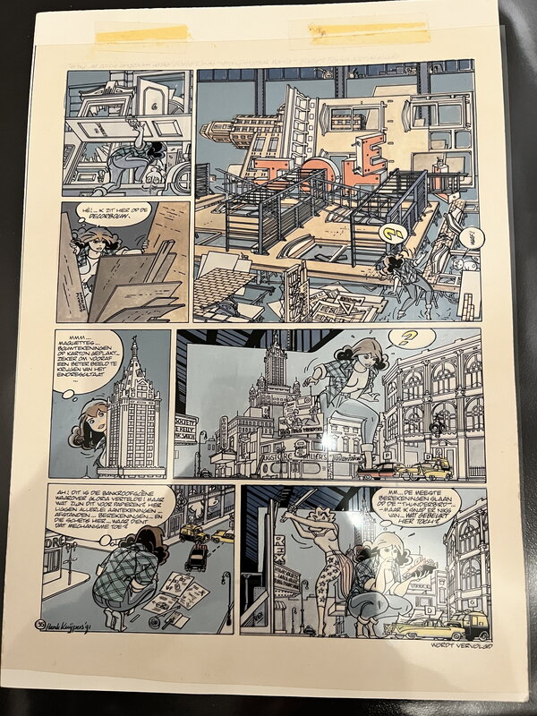 Henk Kuijpers, Orginele inkleuring Gangsterfilm - Planche originale