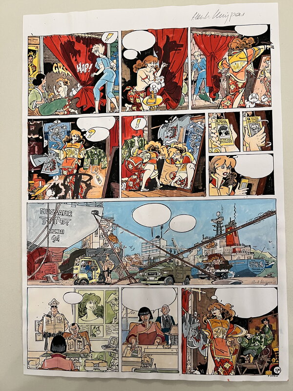 Henk Kuijpers, Originele inkleuring alt pagina - Planche originale