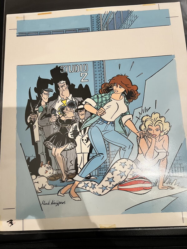 Henk Kuijpers, Originele inkleuring cover Gangsterfilm - Planche originale