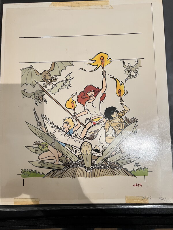 Henk Kuijpers, Originele inkleuring cover van het drakenverhaal - Planche originale