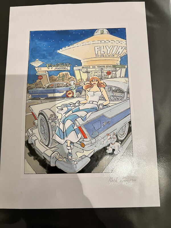 Henk Kuijpers, Originele inkleuring van Franka de Serie - Planche originale