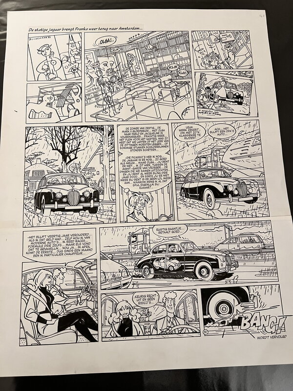 Henk Kuijpers, Originele pagina Franka - Planche originale