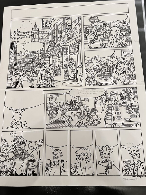 Henk Kuijpers, Originele pagina reclamewerk - Planche originale
