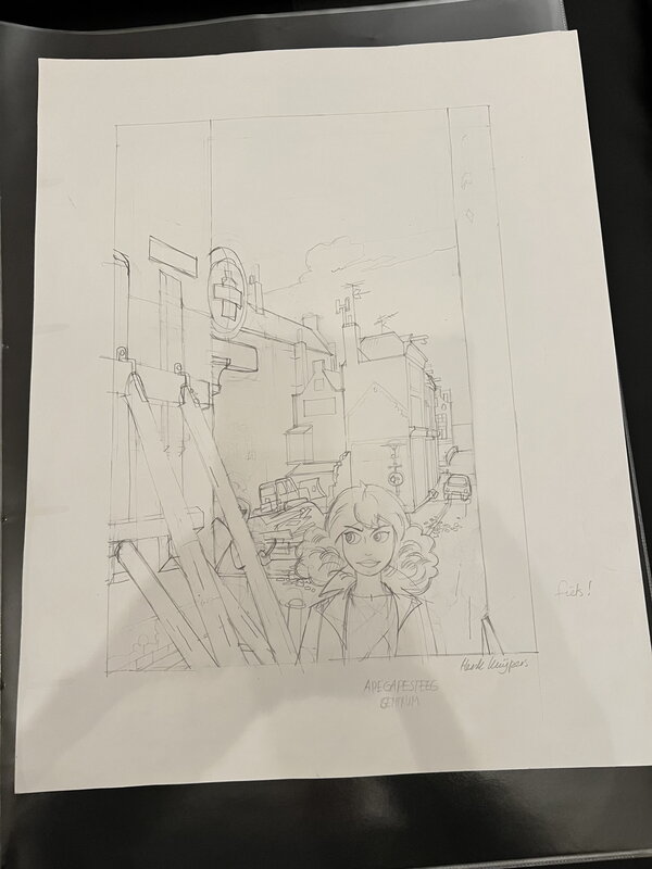 Henk Kuijpers, Originele tekening cover stripschrift - Planche originale