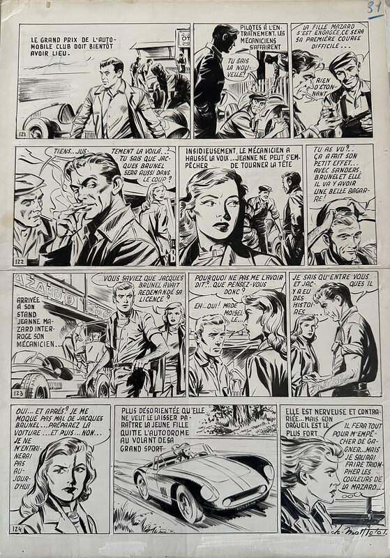 Miss Cambouis, 1949 par Christian Mathelot - Planche originale