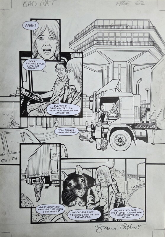 Bryan Talbot, One Bad Rat #2, Page 16 - Original Illustration