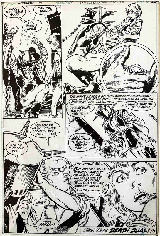 En vente - The Warlord #59 p17 par Mike Grell, Mike DeCarlo - Planche originale