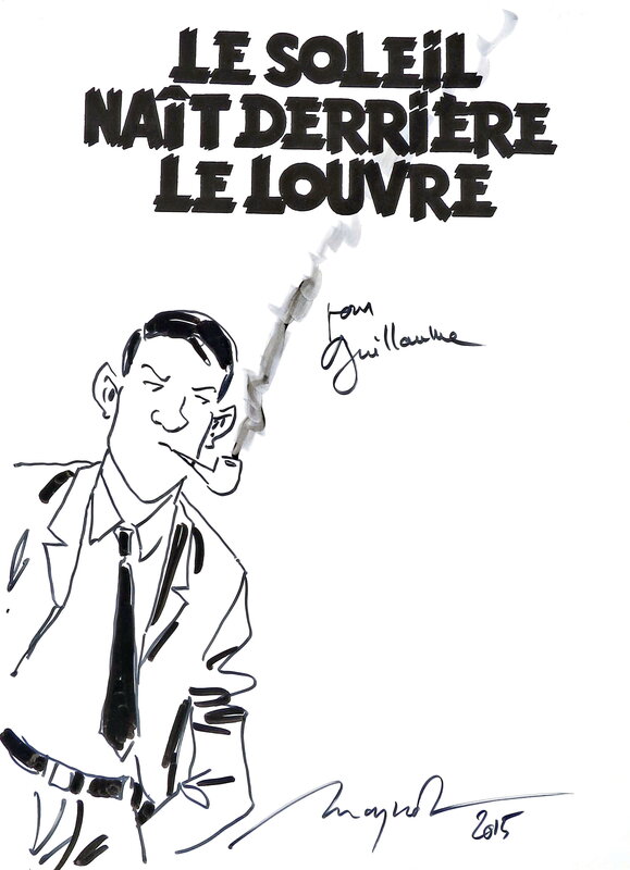 Emmanuel Moynot, Le soleil nait derrière le Louvre - Sketch