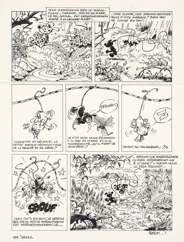For sale - Batem, Yann, 1989 - Le Marsupilami : le Pollen du Monte Urticando - Comic Strip