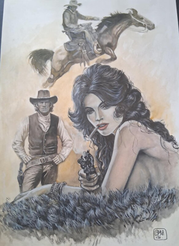 Blueberry & Pearl by Osman Hajdarevic - Original Illustration