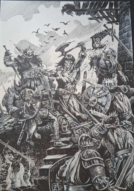 Conan by Osman Hajdarevic - Original Illustration