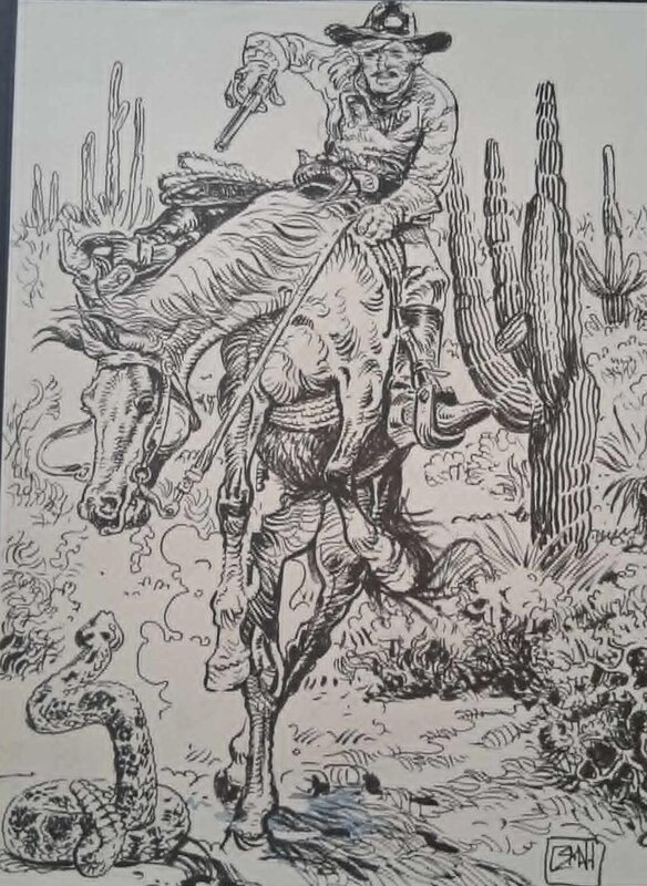 Cowboy illustration by Osman Hajdarevic - Comic Strip