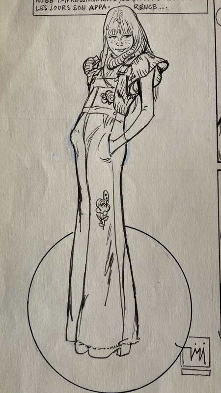Robert Gigi, Une jeune fille de 15 ans - Planche originale