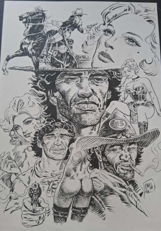 Osman Hajdarevic, Hommage to Blueberry - Comic Strip