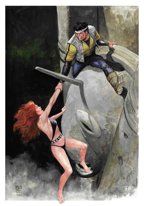Apri Kusbiantoro, Climbing The Temple Of The Vulture God I - Planche originale