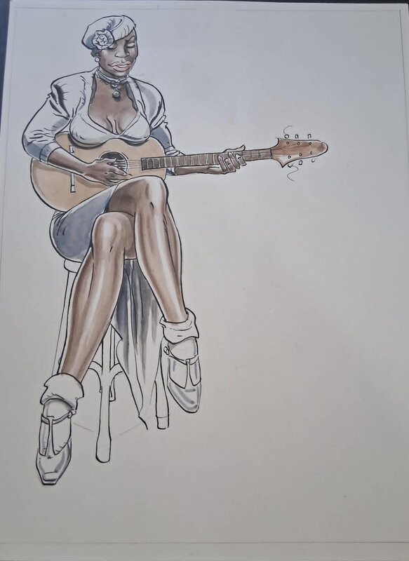 Malik, Archie Cash personage - Illustration originale