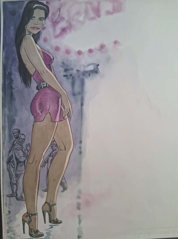 Sexy pinup by Malik - Original Illustration