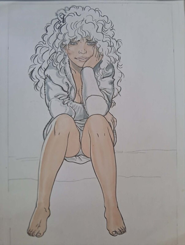 Malik, Sexy pinup Archie Cash - Illustration originale
