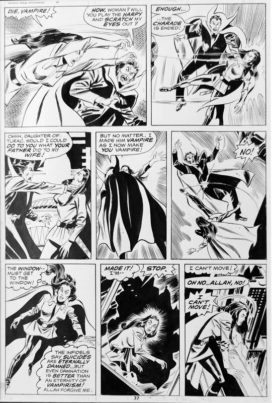Don Heck, Frank Springer, Chris Claremont, Giant Size Dracula #3 - Planche originale