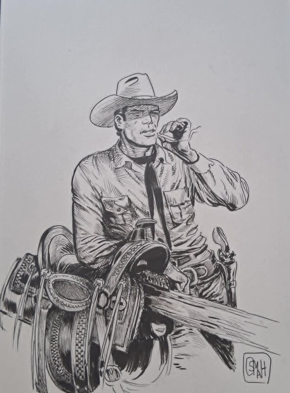 Tex Willer by Osman Hajdarevic - Original Illustration