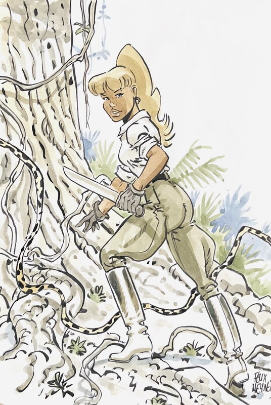 Felix Meynet Seccotine - Illustration originale