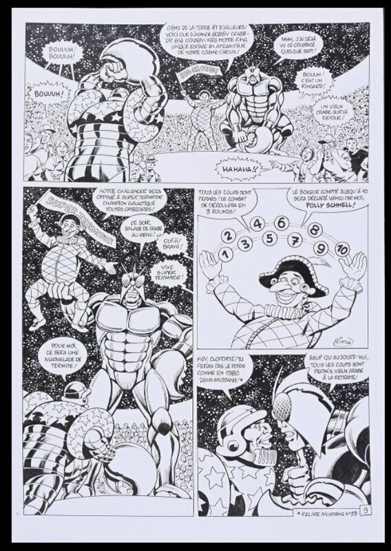 Jean-Yves Mitton, Crabby vs Super Termitor - Planche originale