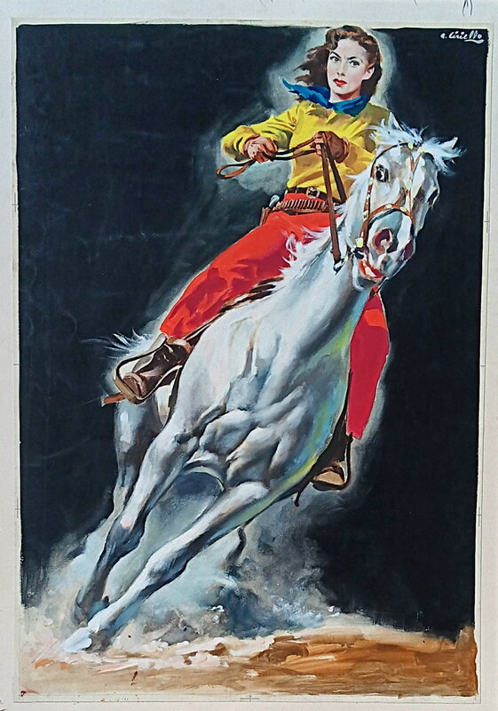 Cavalière par Averardo Ciriello - Illustration originale