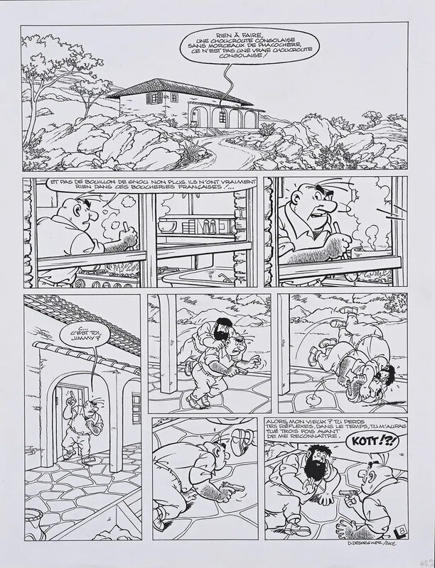 Jimmy Tousseul - Tome 12 : Au revoir Jimmy - Planche 8 - Daniël Desorgher - Planche originale