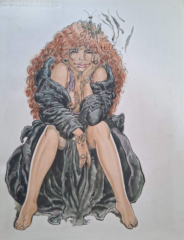 Malik, Archie Cash female personage - Illustration originale