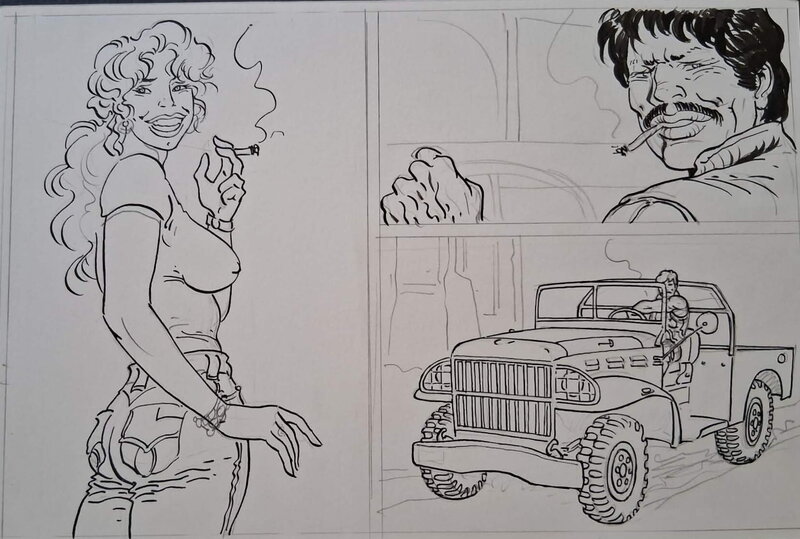 Archie cash scene by Malik - Original Illustration