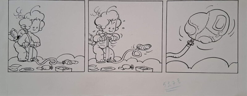 Malik, Cupido(N) gag published - Illustration originale