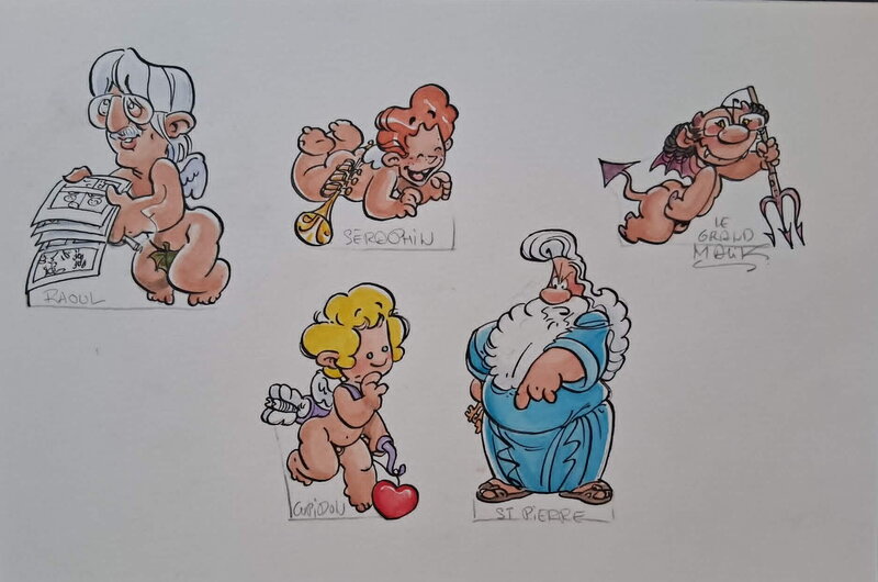 Malik, Cupido(N) personages - Illustration originale