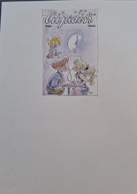 Malik, Cupido(N) sketch unreleased cover - Original art