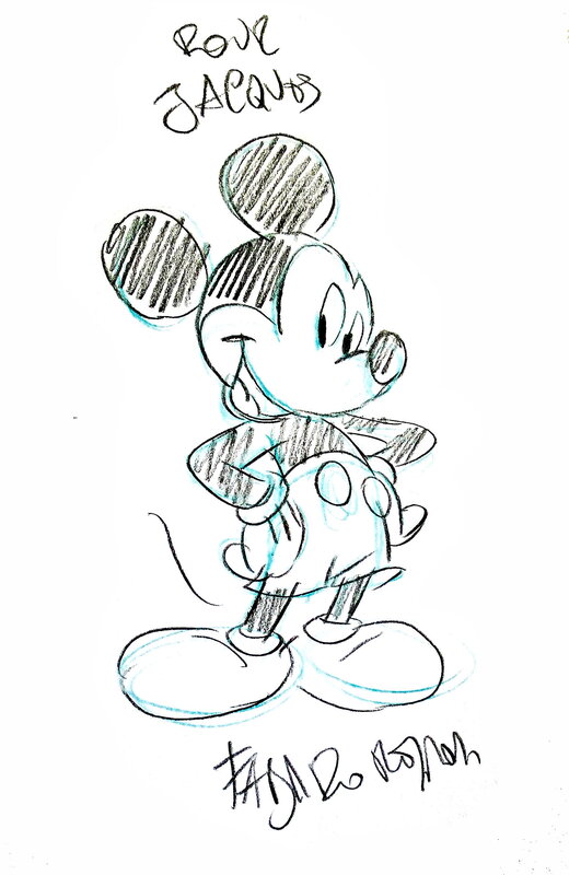 Mickey - All stars par Fabrizio Petrossi - Dédicace