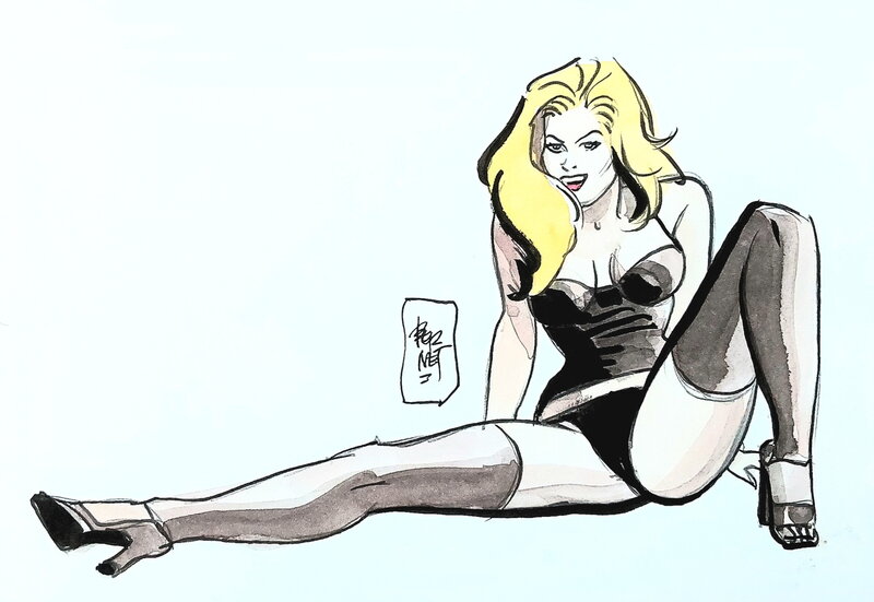Jordi Bernet, Divas / Bombe blonde - Original Illustration