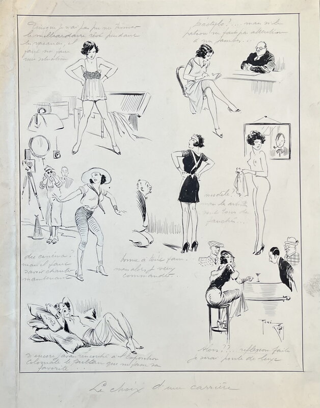 René Giffey, Le choix d'une carrière - Planche originale