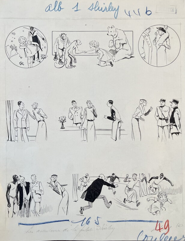Shirley par René Giffey - Planche originale