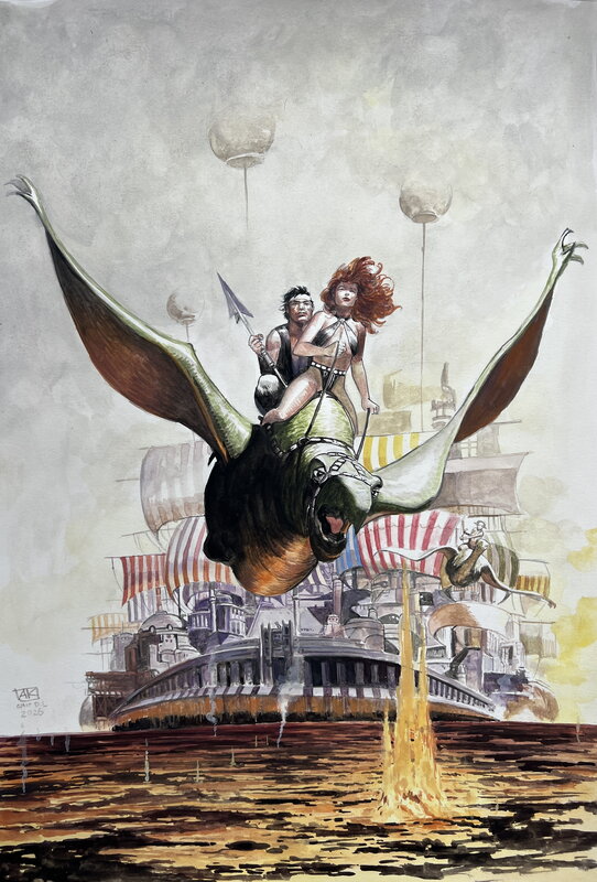 Apri Kusbiantoro, Storm Wentelwereld hommage - Original Illustration