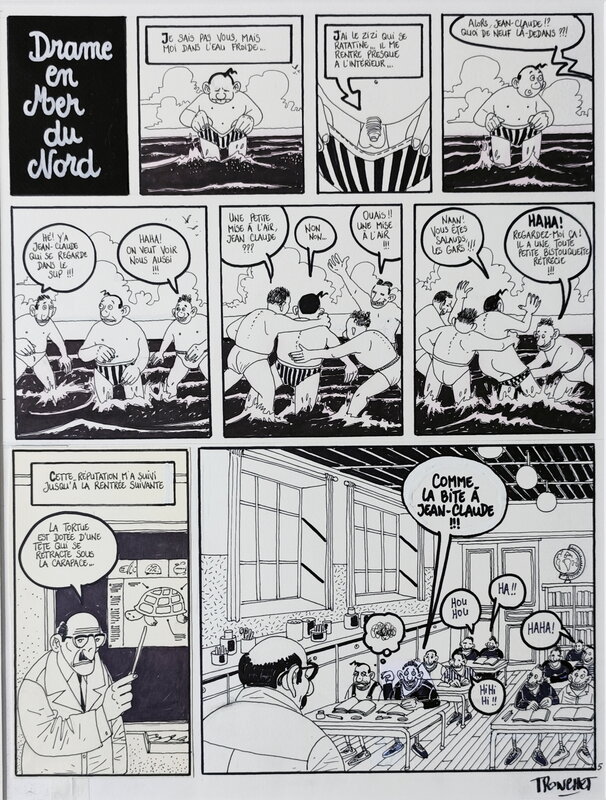 Tronchet, Drame en mer du Nord - Comic Strip