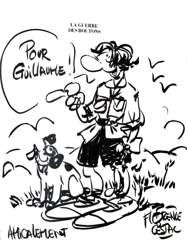 Florence Cestac, La guerre des boutons - Dédicace