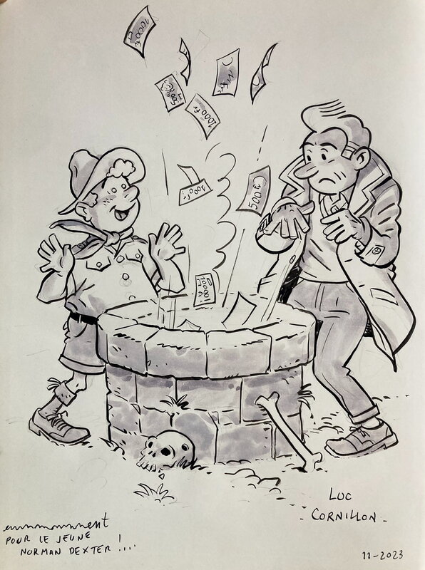 Luc Cornillon, Captivant - Edition dos toilé - Sketch