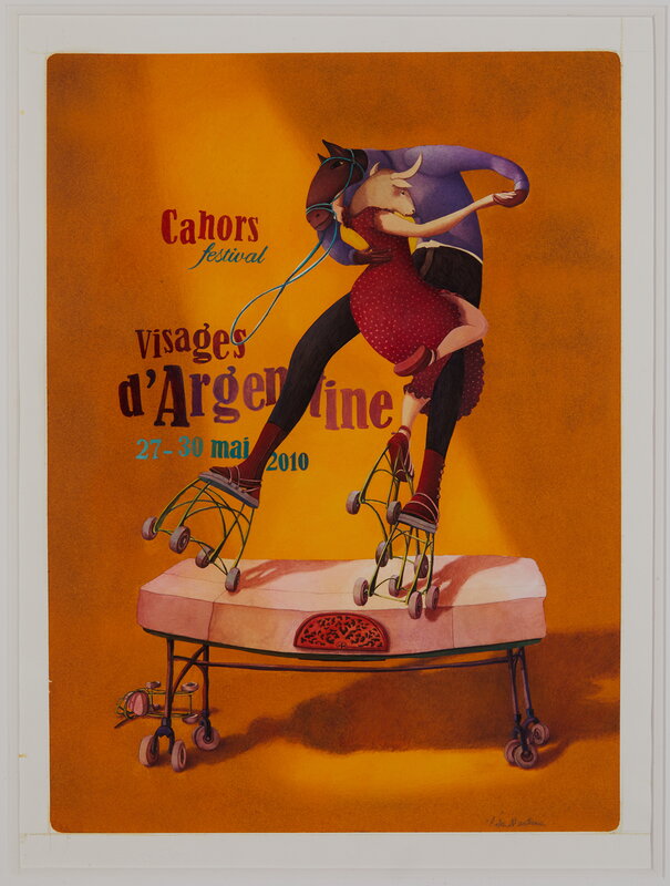 Rébecca Dautremer, Affiche Festival Cahors - Illustration originale