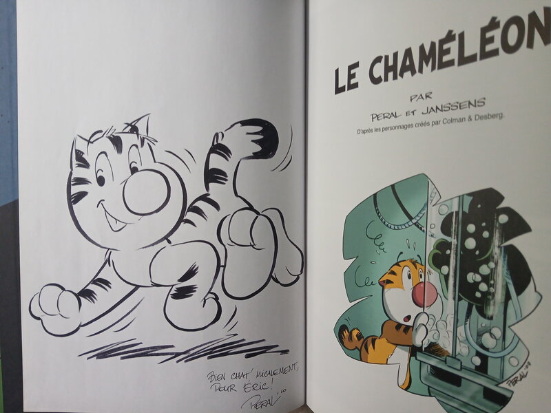 Dédicace Péral - Billy the Cat - Tome 11 : Le Chaméléon - Dédicace